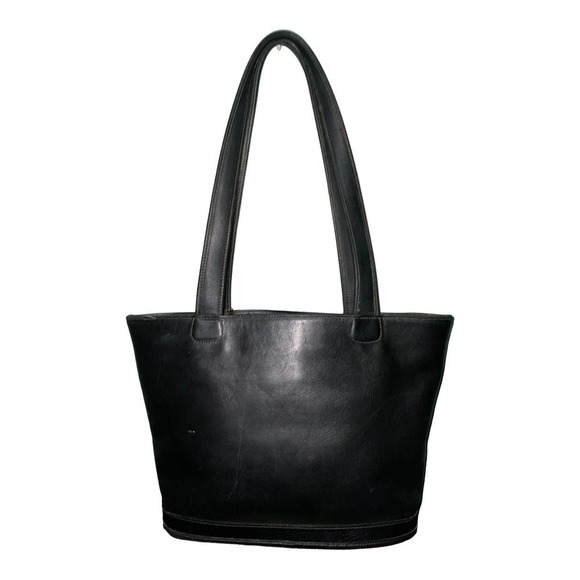 COACH VINTAGE BLACK LEATHER BLEECKER BUCKET BAG 9302 Made in United States - Picture 10 of 16